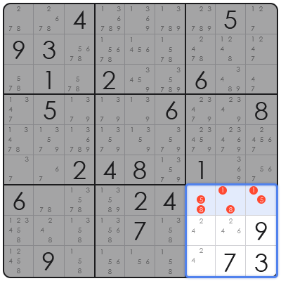 killer sudoku number combinations